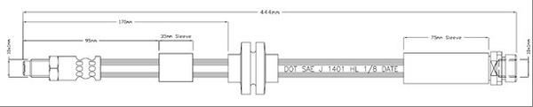 Motaquip VBH1217 - Тормозной шланг autosila-amz.com