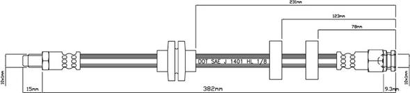 Motaquip VBH846 - Тормозной шланг autosila-amz.com