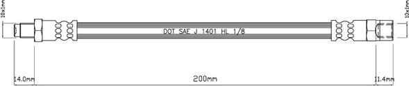 Motaquip VBH841 - Тормозной шланг autosila-amz.com