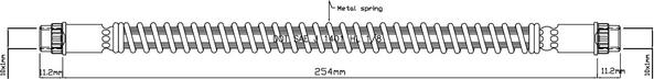 Motaquip VBH814 - Тормозной шланг autosila-amz.com