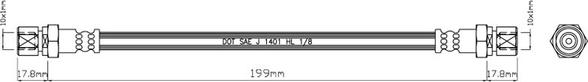 Motaquip VBH734 - Тормозной шланг autosila-amz.com