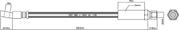 Motaquip VBH733 - Тормозной шланг autosila-amz.com