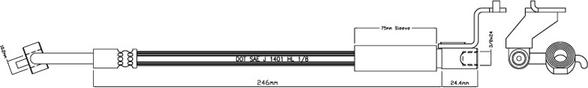 Motaquip VBJ622 - Тормозной шланг autosila-amz.com