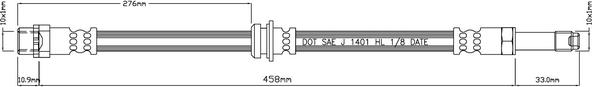 Motaquip VBJ311 - Тормозной шланг autosila-amz.com