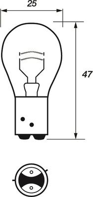 Motaquip VBU566 - Лампа накаливания, фонарь сигнала тормоза autosila-amz.com