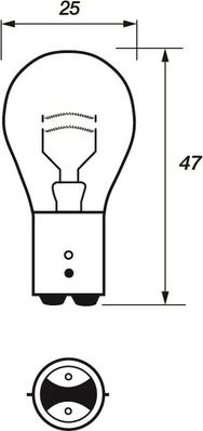 Motaquip VBU380 - Лампа накаливания, фонарь сигнала тормоза autosila-amz.com