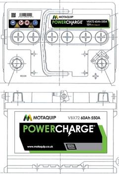 Motaquip VBX72 - Стартерная аккумуляторная батарея, АКБ autosila-amz.com