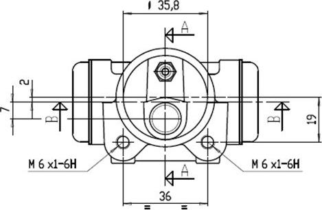 Motaquip VWC598 - Колесный тормозной цилиндр autosila-amz.com