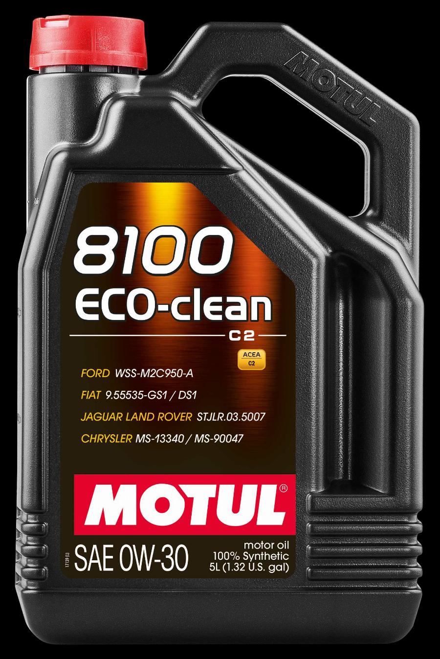 Motul 102889 - MOTUL 0W30 (5L) 8100 ECO-CLEAN МАСЛО МОТОРНОЕ\ACEA C2 API SN FORD WSS-M2C950-A STJLR.03.5007 autosila-amz.com