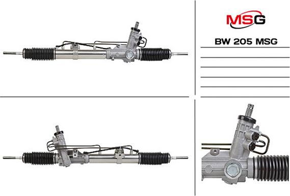 MSG BW 205 - Рулевой механизм, рейка autosila-amz.com