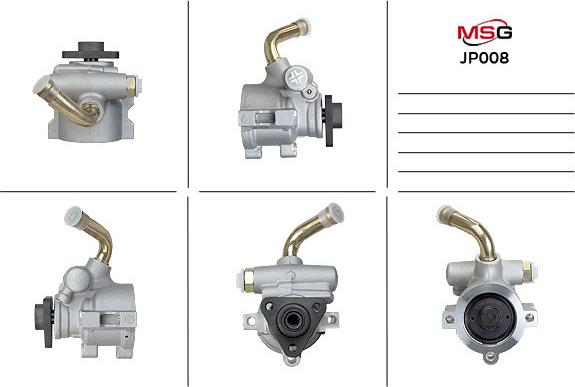 MSG JP 008 - Гидравлический насос, рулевое управление, ГУР autosila-amz.com