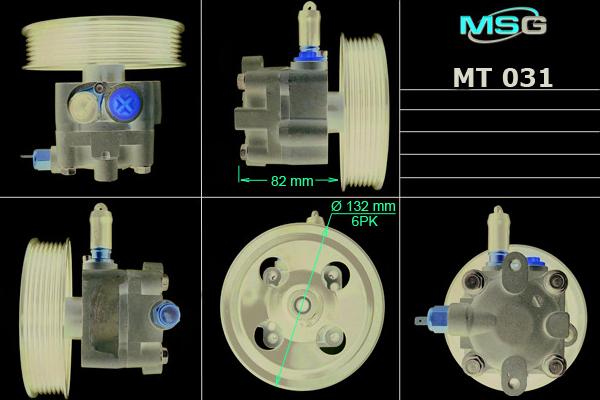 MSG MT 031 - Гидравлический насос, рулевое управление, ГУР autosila-amz.com