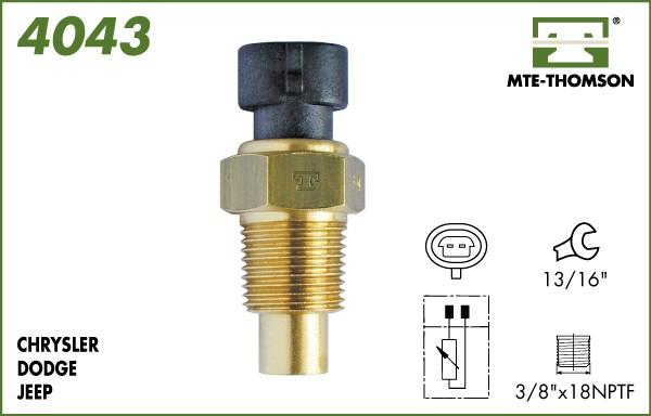 MTE-Thomson 4043 - Датчик, температура охлаждающей жидкости autosila-amz.com