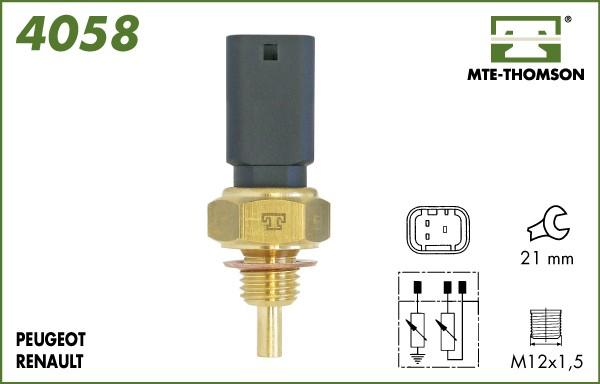 MTE-Thomson 4058 - Датчик, температура охлаждающей жидкости autosila-amz.com