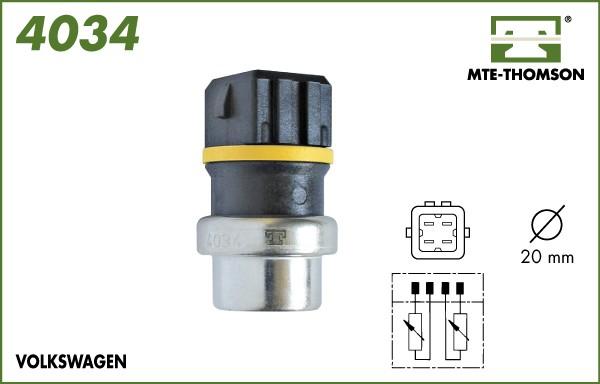 MTE-Thomson 4034 - Датчик, температура охлаждающей жидкости autosila-amz.com