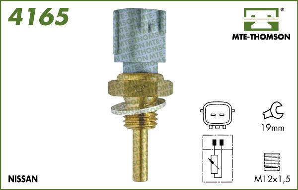 MTE-Thomson 4165 - Датчик, температура охлаждающей жидкости autosila-amz.com