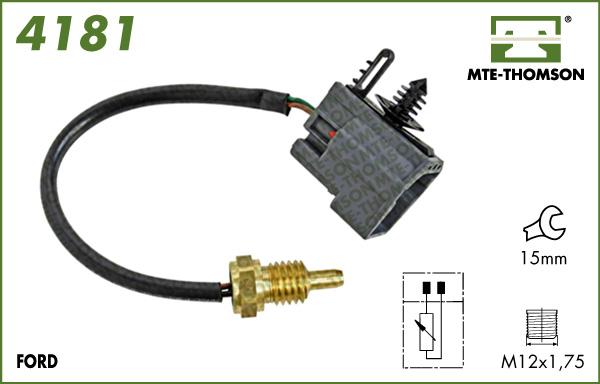 MTE-Thomson 4181 - Датчик, температура охлаждающей жидкости autosila-amz.com