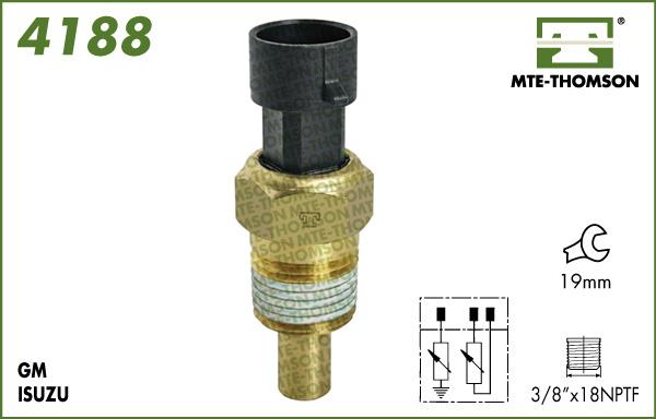 MTE-Thomson 4188 - Датчик, температура охлаждающей жидкости autosila-amz.com
