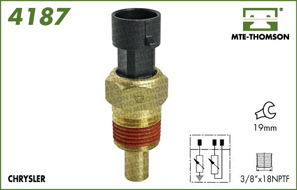 MTE-Thomson 4187 - Датчик, температура охлаждающей жидкости autosila-amz.com