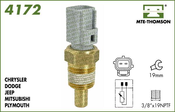 MTE-Thomson 4172 - Датчик, температура охлаждающей жидкости autosila-amz.com