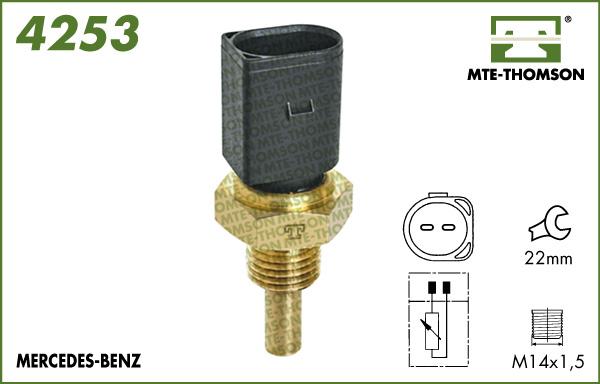 MTE-Thomson 4253 - Датчик, температура охлаждающей жидкости autosila-amz.com