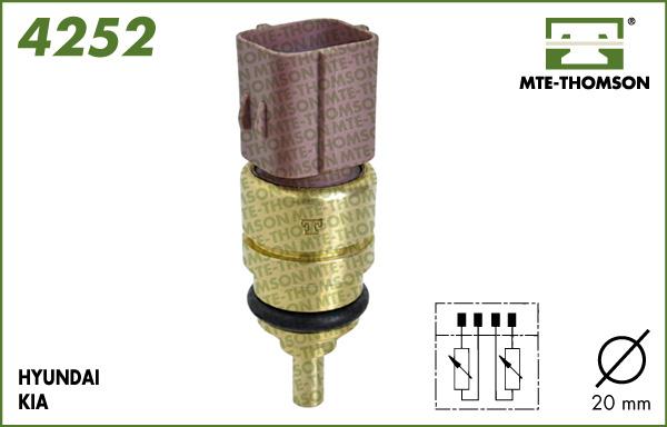 MTE-Thomson 4252 - Датчик, температура охлаждающей жидкости autosila-amz.com