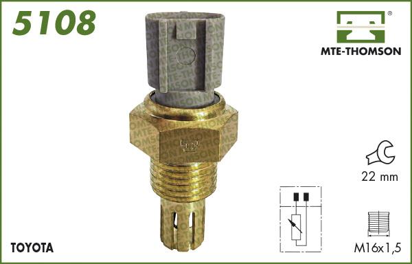 MTE-Thomson 5108 - Датчик, температура впускаемого воздуха autosila-amz.com