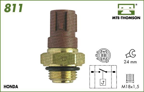 MTE-Thomson 811 - Термовыключатель, вентилятор радиатора / кондиционера autosila-amz.com