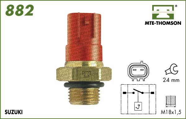 MTE-Thomson 882 - Термовыключатель, вентилятор радиатора / кондиционера autosila-amz.com