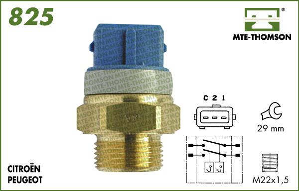 MTE-Thomson 825.92/97 - Термовыключатель, вентилятор радиатора / кондиционера autosila-amz.com