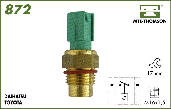 MTE-Thomson 872 - Термовыключатель, вентилятор радиатора / кондиционера autosila-amz.com