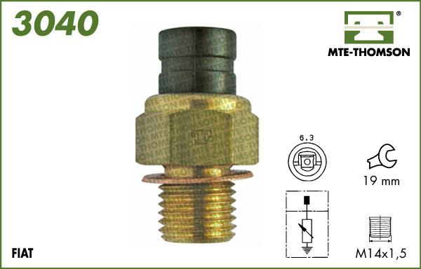 MTE-Thomson 3040 - Датчик, температура охлаждающей жидкости autosila-amz.com