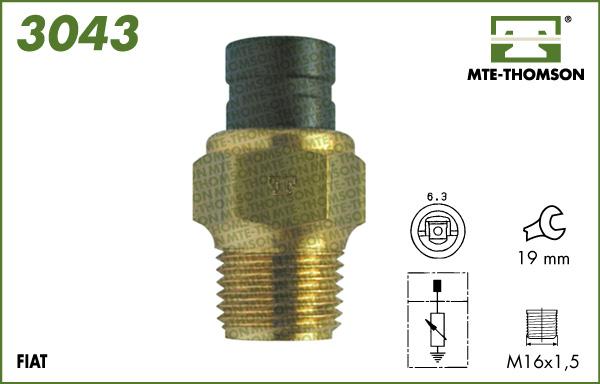 MTE-Thomson 3043 - Датчик, температура охлаждающей жидкости autosila-amz.com