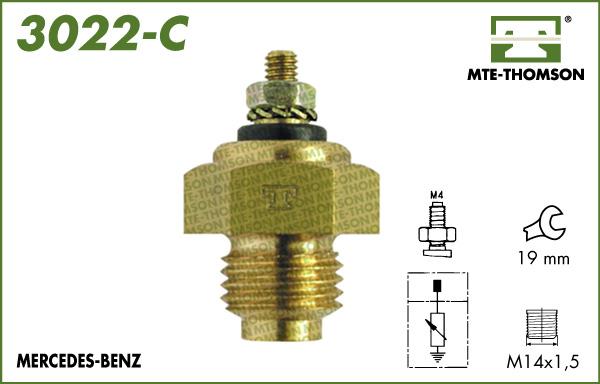 MTE-Thomson 3022-C - Датчик, температура охлаждающей жидкости autosila-amz.com