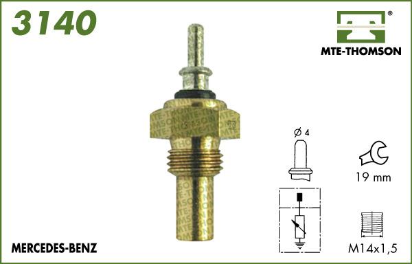 MTE-Thomson 3140 - Датчик, температура охлаждающей жидкости autosila-amz.com