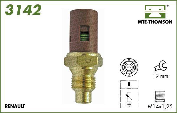 MTE-Thomson 3142 - Датчик, температура охлаждающей жидкости autosila-amz.com