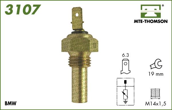 MTE-Thomson 3107 - Датчик, температура охлаждающей жидкости autosila-amz.com