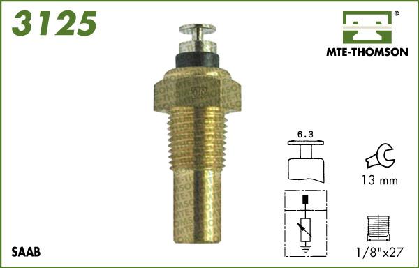 MTE-Thomson 3125 - Датчик, температура охлаждающей жидкости autosila-amz.com