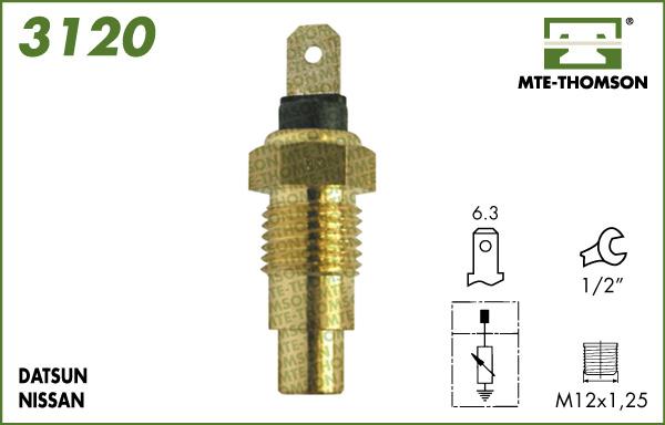 MTE-Thomson 3120 - Датчик, температура охлаждающей жидкости autosila-amz.com