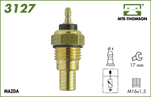 MTE-Thomson 3127 - Датчик, температура охлаждающей жидкости autosila-amz.com