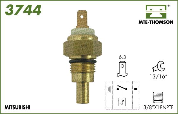 MTE-Thomson 3744.85/80 - Термовыключатель, вентилятор радиатора / кондиционера autosila-amz.com