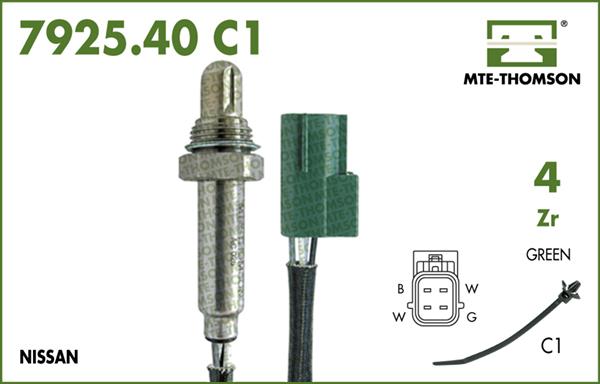 MTE-Thomson 7925.40.037C1 - Лямбда-зонд, датчик кислорода autosila-amz.com