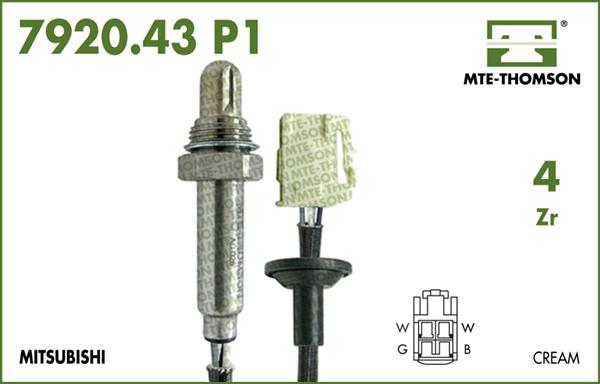 MTE-Thomson 7920.43.060P1 - Лямбда-зонд, датчик кислорода autosila-amz.com