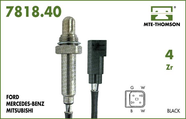 MTE-Thomson 7818.40.040 - Лямбда-зонд, датчик кислорода autosila-amz.com