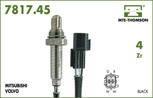 MTE-Thomson 7817.45.045 - Лямбда-зонд, датчик кислорода autosila-amz.com