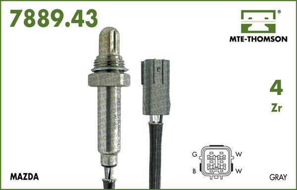 MTE-Thomson 7889.43.063 - Лямбда-зонд, датчик кислорода autosila-amz.com