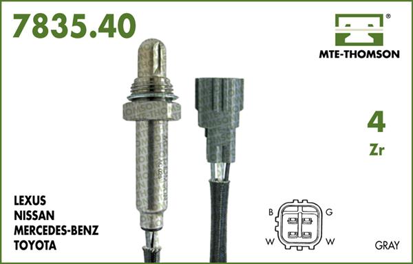 MTE-Thomson 7835.40.035 - Лямбда-зонд, датчик кислорода autosila-amz.com