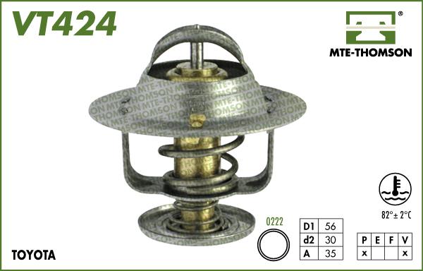 MTE-Thomson VT424.82 - Термостат охлаждающей жидкости / корпус autosila-amz.com