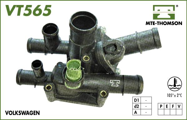 MTE-Thomson VT565.105 - Термостат охлаждающей жидкости / корпус autosila-amz.com