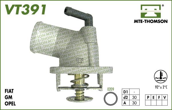 MTE-Thomson VT391.92 - Термостат охлаждающей жидкости / корпус autosila-amz.com